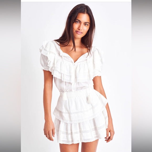 LoveShackFancy Dresses & Skirts - LoveShackFancy Liv Dress White Sz M